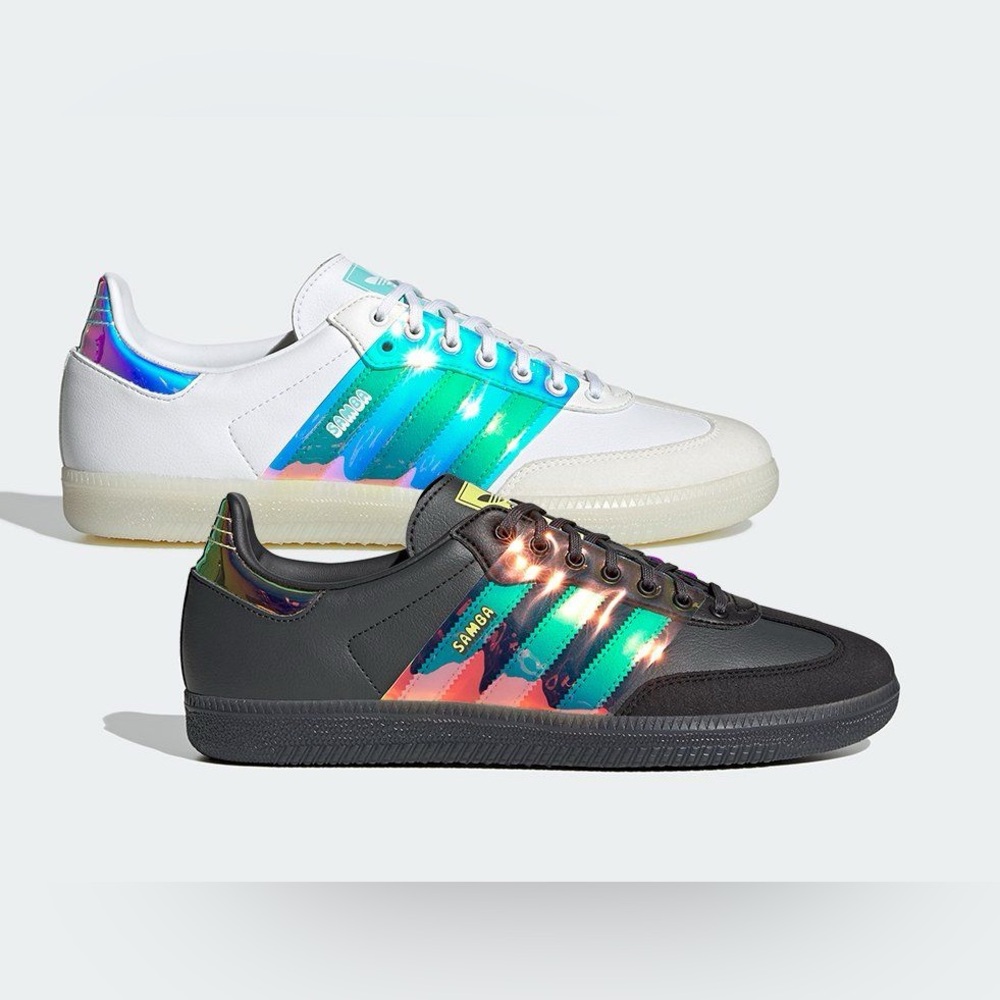 Adidas Samba Iridescent Sneakers - Black size 6.5